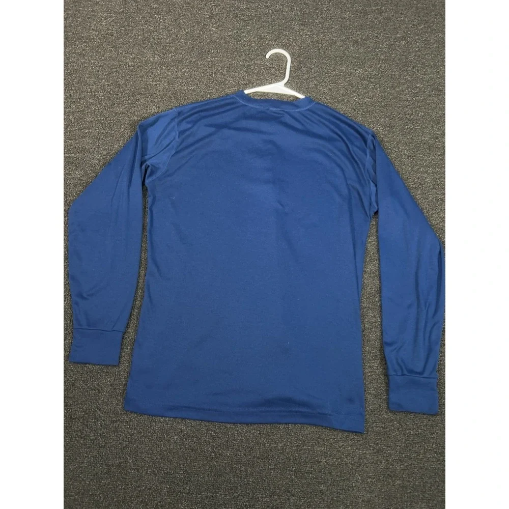 Vintage Patagonia Capilene USA Henley Snap‎ Button Base Layer Men Large Blue 80s